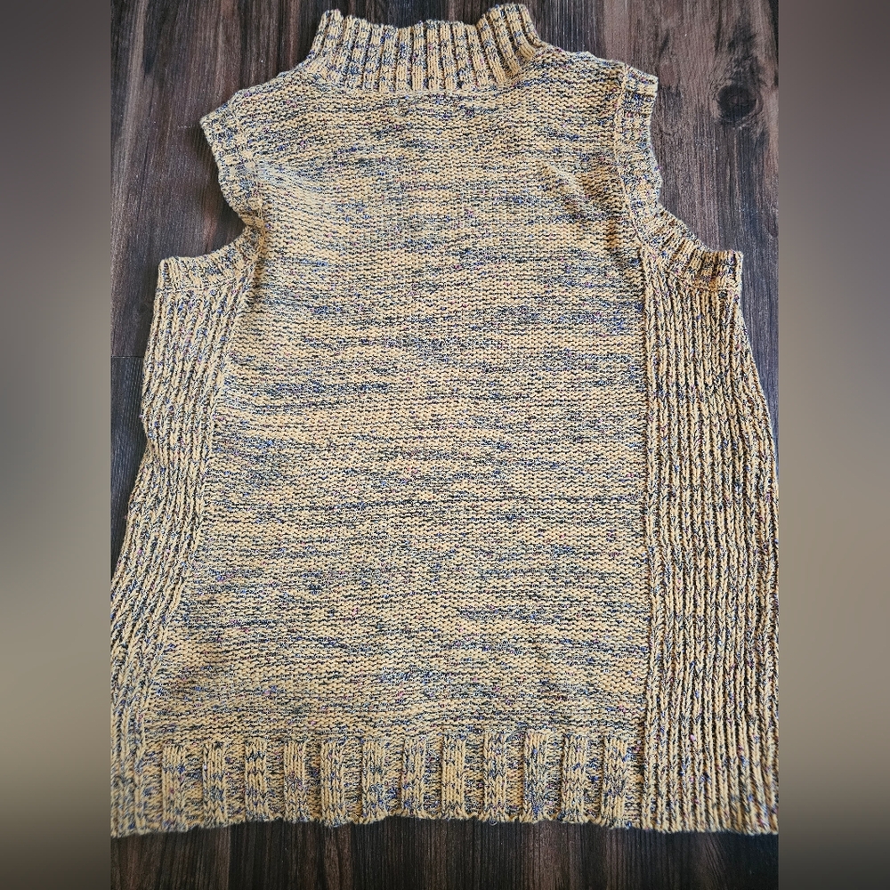 Nine West Turtle-Neck Sweater - Yellow and Black